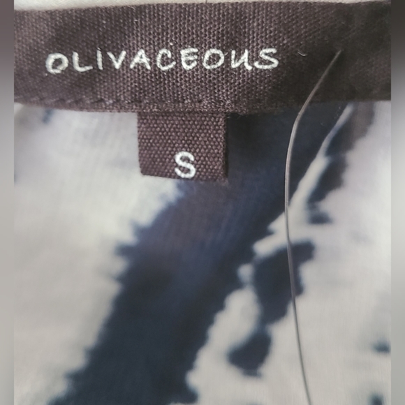 OLIVACEOUS SHEER TYE DYED DESIGNER SHIRT NWOT - Picture 4 of 4